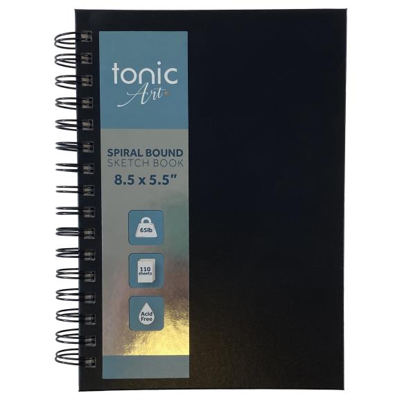 Tonic Art - 8.5x5.5 Spiral Sketch Book