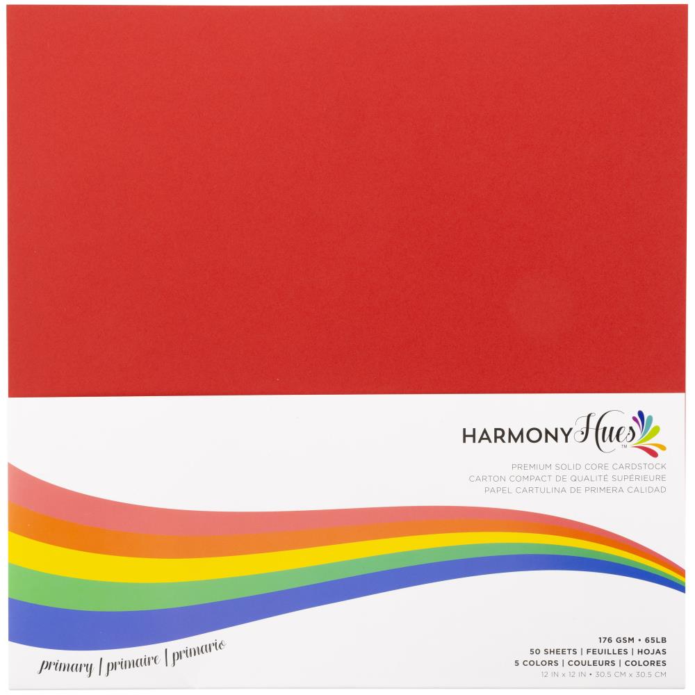 Harmony Hues - 12x12 Premium Solid Core Paper Pack