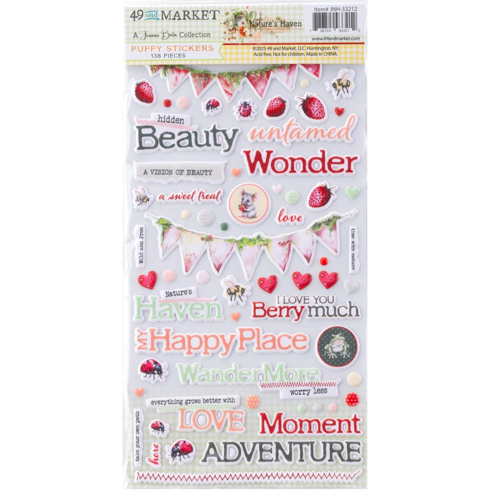 49 & Market - Natures Haven - Puffy Stickers