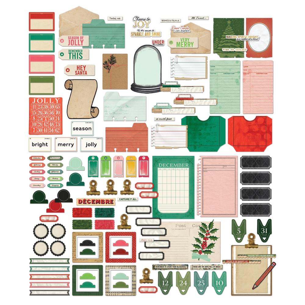 49 & Market - Mistletoe & Memories - Journaling Die Cuts