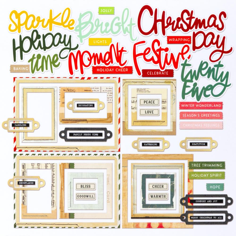 49 & Market - Mistletoe & Memories - Chipboard Basics