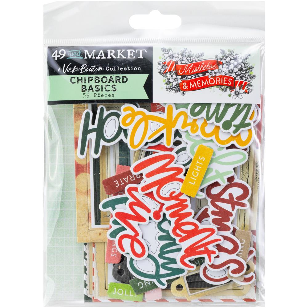 49 & Market - Mistletoe & Memories - Chipboard Basics