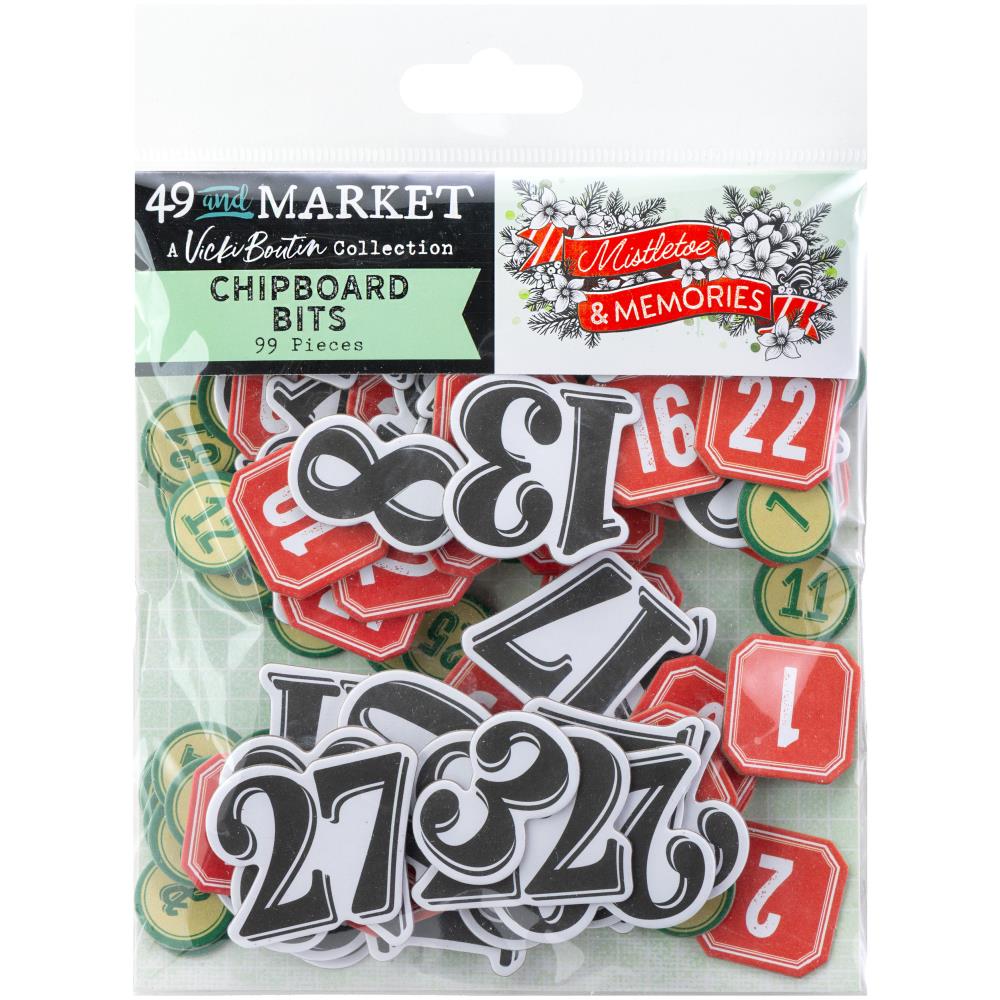 49 & Market - Mistletoe & Memories - Chipboard Bits