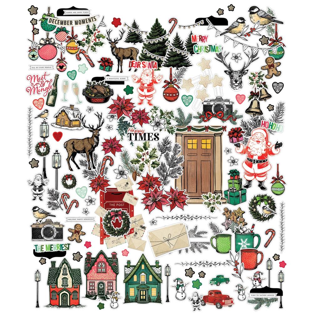 49 & Market - Mistletoe & Memories - Icon & Titles Ephemera Set