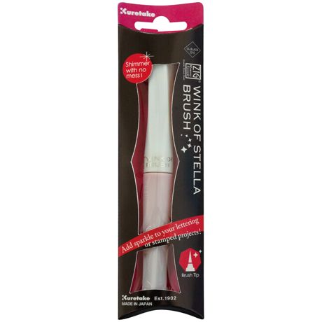 Zig- Winka Stella Brush Glitter Marker - Pink