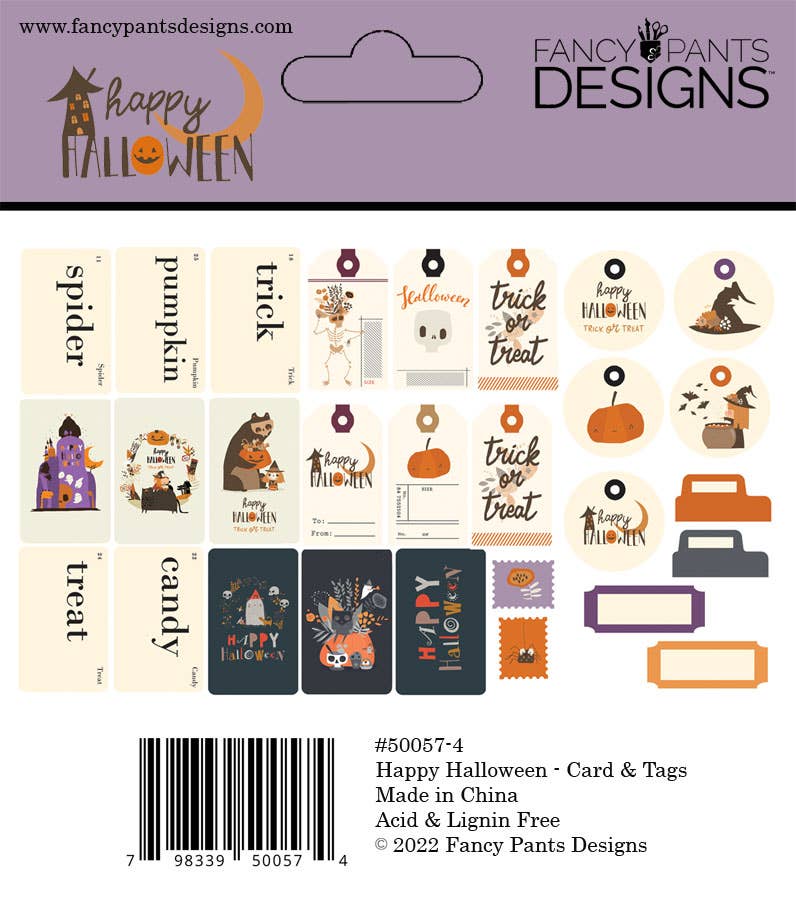 Fancy Pants Designs - Happy Halloween Cards & Tags Ephemera