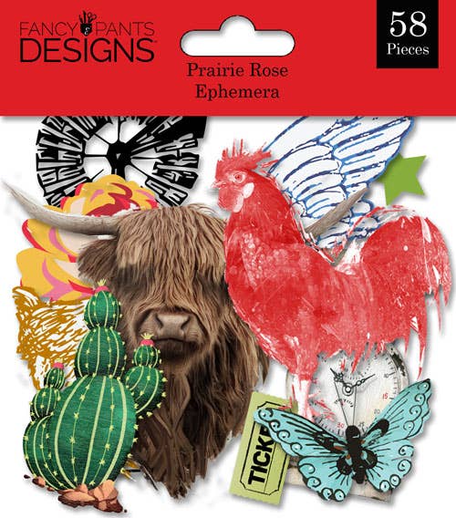 Fancy Pants Designs - Prairie Rose - Ephemera Pack