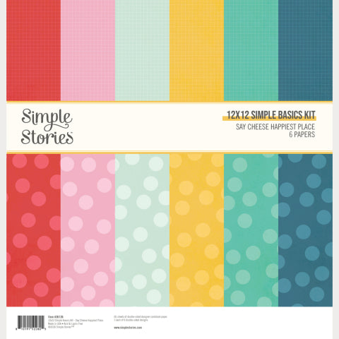 Simple Stories - Say Cheese Happiest Place - 12x12 Simple Basics Kit