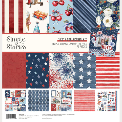 Simple Stories - Simple Vintage Land Of The Free 12x12 Collection Kit