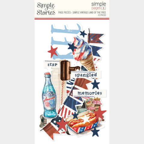 Simple Stories - Simple Vintage Land of the Free Page Pieces