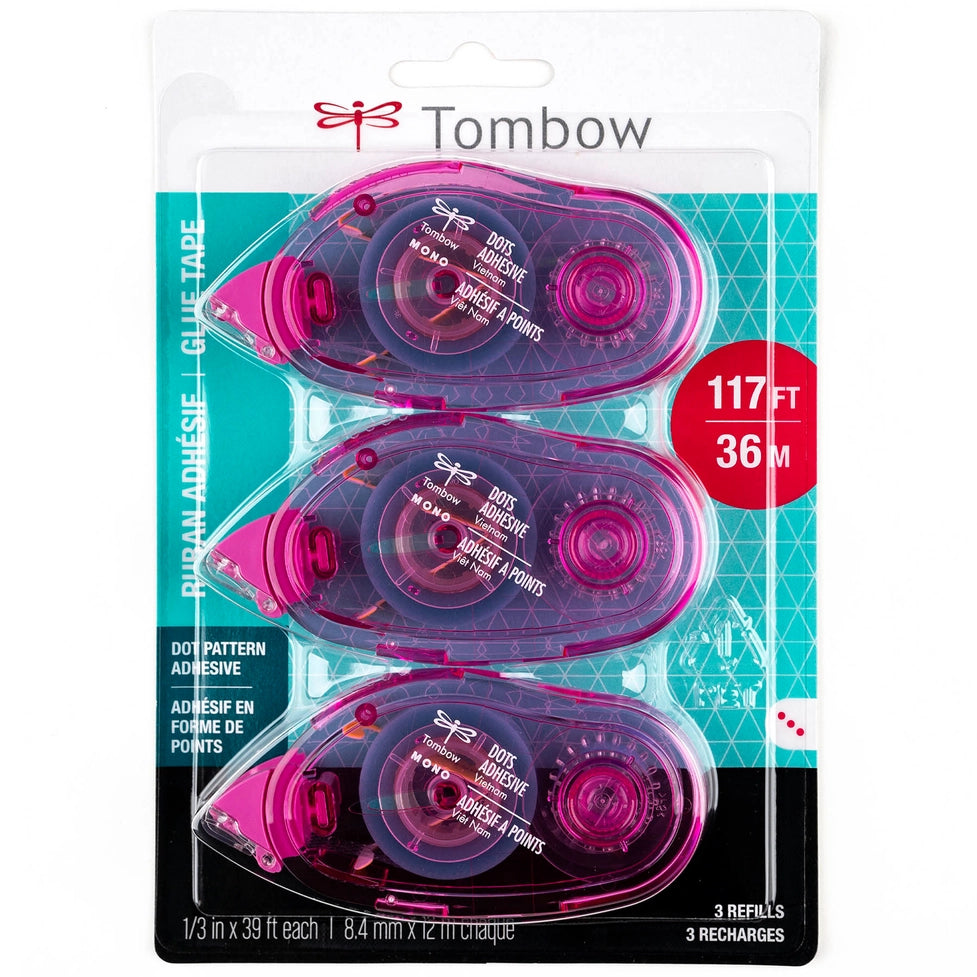 Tombow - Dot Pattern Adhesive Refill - 3 Pack