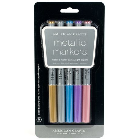 American Crafts - Metallic Marker Set - Medium Point