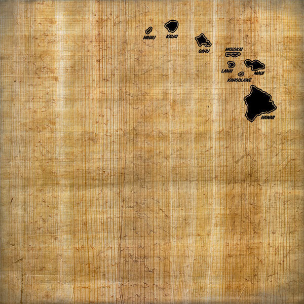 Scrapbook Customs - Hawaiian Islands Bamboo 12x12 Paper