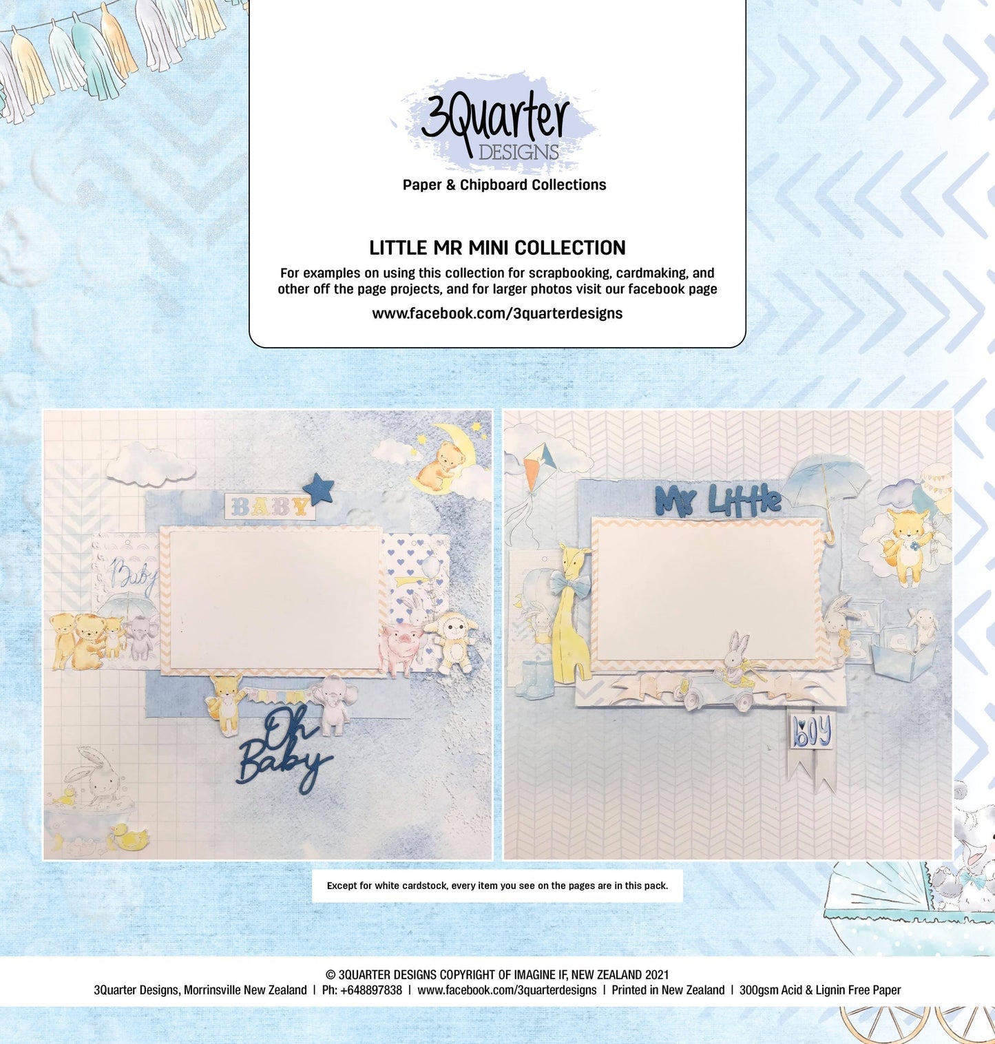 3Quarter Designs Little Mr. Scrapbook Mini Collection
