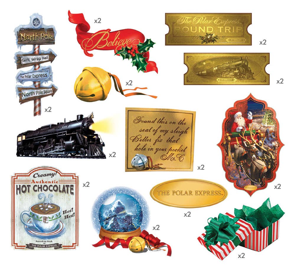 Paper House Productions - The Polar Express Die Cut Sticker Pack
