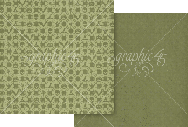 Graphic 45 - Poison Green 12x12 Paper