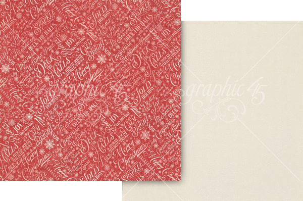 Graphic 45 - Snowdrift White 12x12 Paper