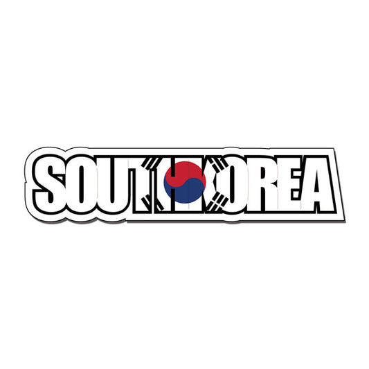 Scrapbook Customs - South Korea flag Word Laser Cut Title