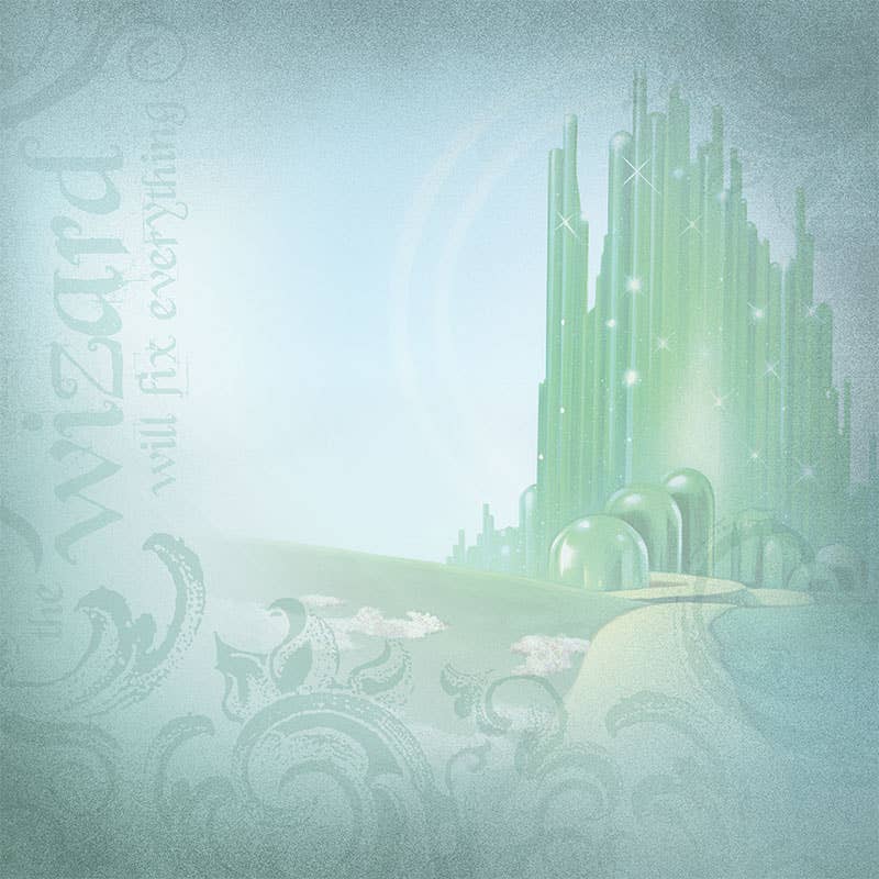 Emerald City - Wizard of Oz Double Sided Paper