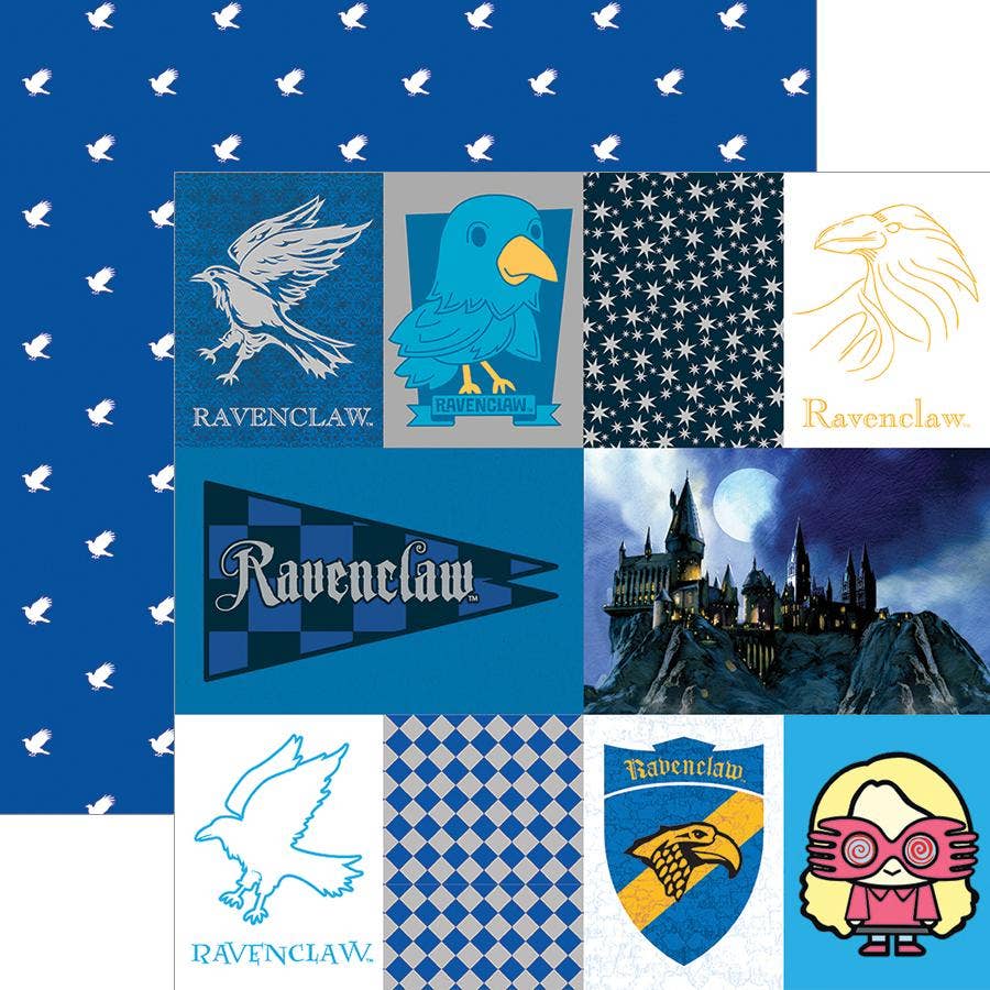 Harry Potter Ravenclaw Tag Double Sided Embellished Paper