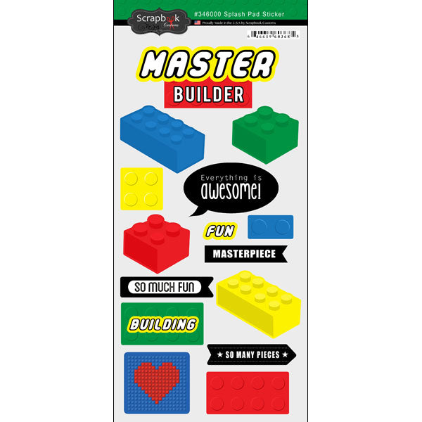 Scrapbook Customs - Building Block Sticker Sheet