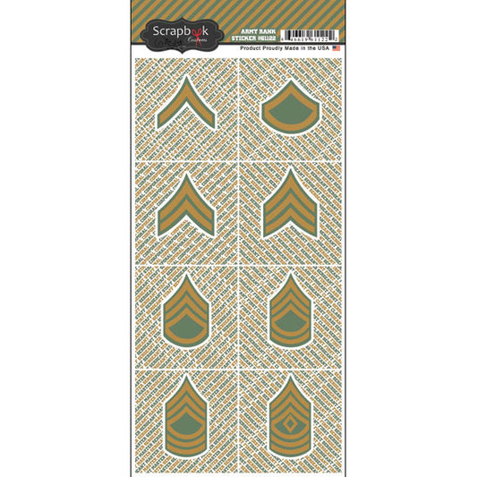 Scrapbook Customs - Army Rank Sticker Sheet