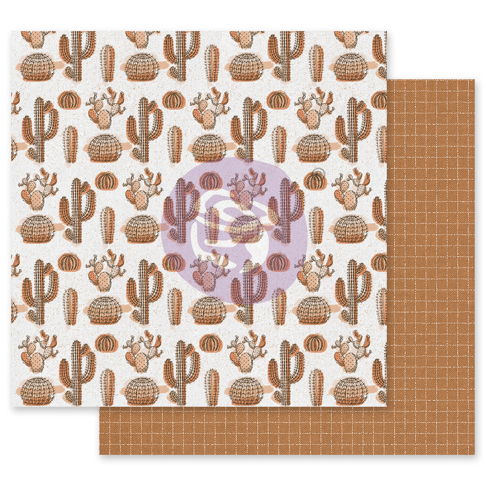 Prima Marketing - Golden Desert With Foil Detail 12x12 Paeper