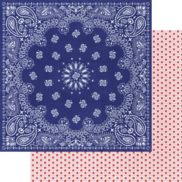 Prairie Rose Paper - Blue Handkerchief