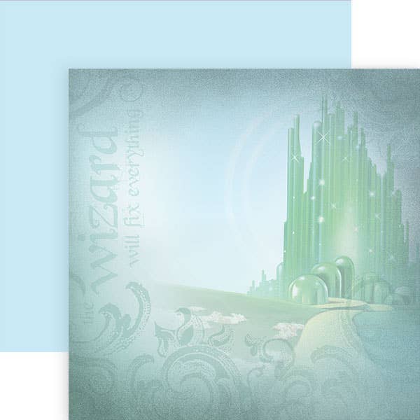 Emerald City - Wizard of Oz Double Sided Paper
