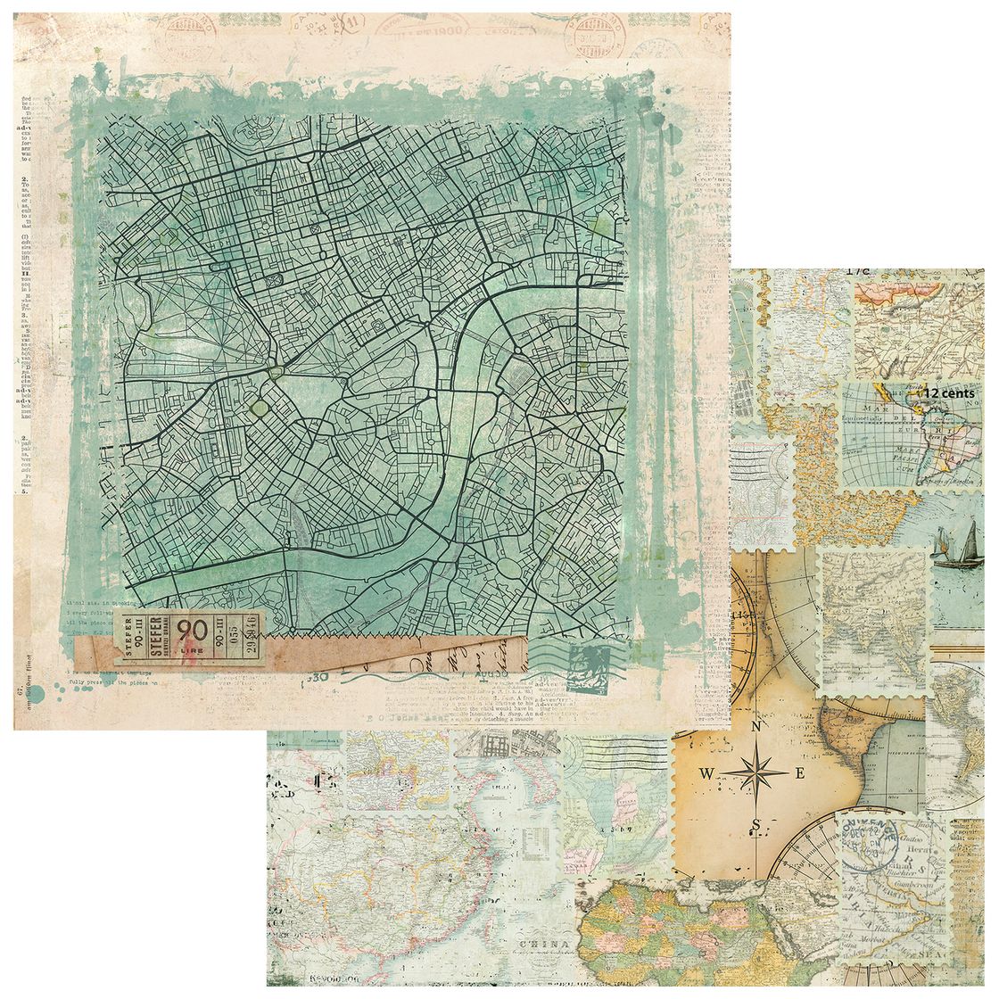 49 & Market - Travel Diaries - Adventure 12x12 Cardstock