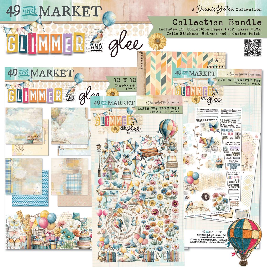 49 & Market - Glimmer and Glee Collection Bundle with Patch
