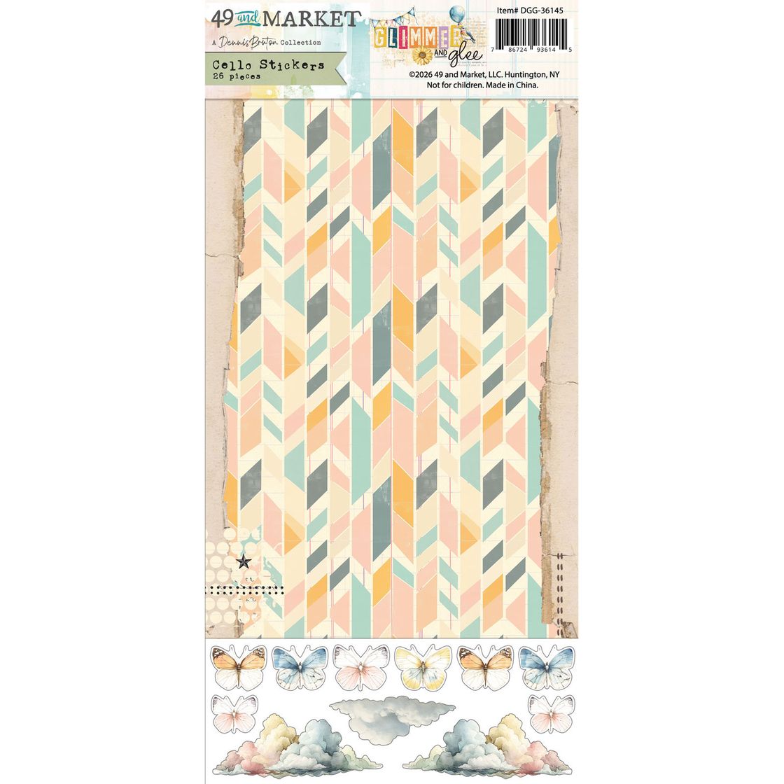 49 & Market - Glimmer and Glee Cello Sticker Sheets
