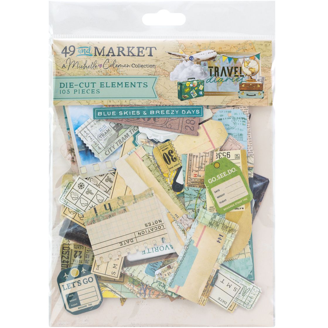49 & Market - Travel Diaries Die-Cut Elements