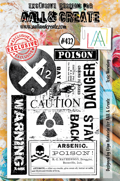 AALL & Create - Toxic Warning #432 - Stamp Set