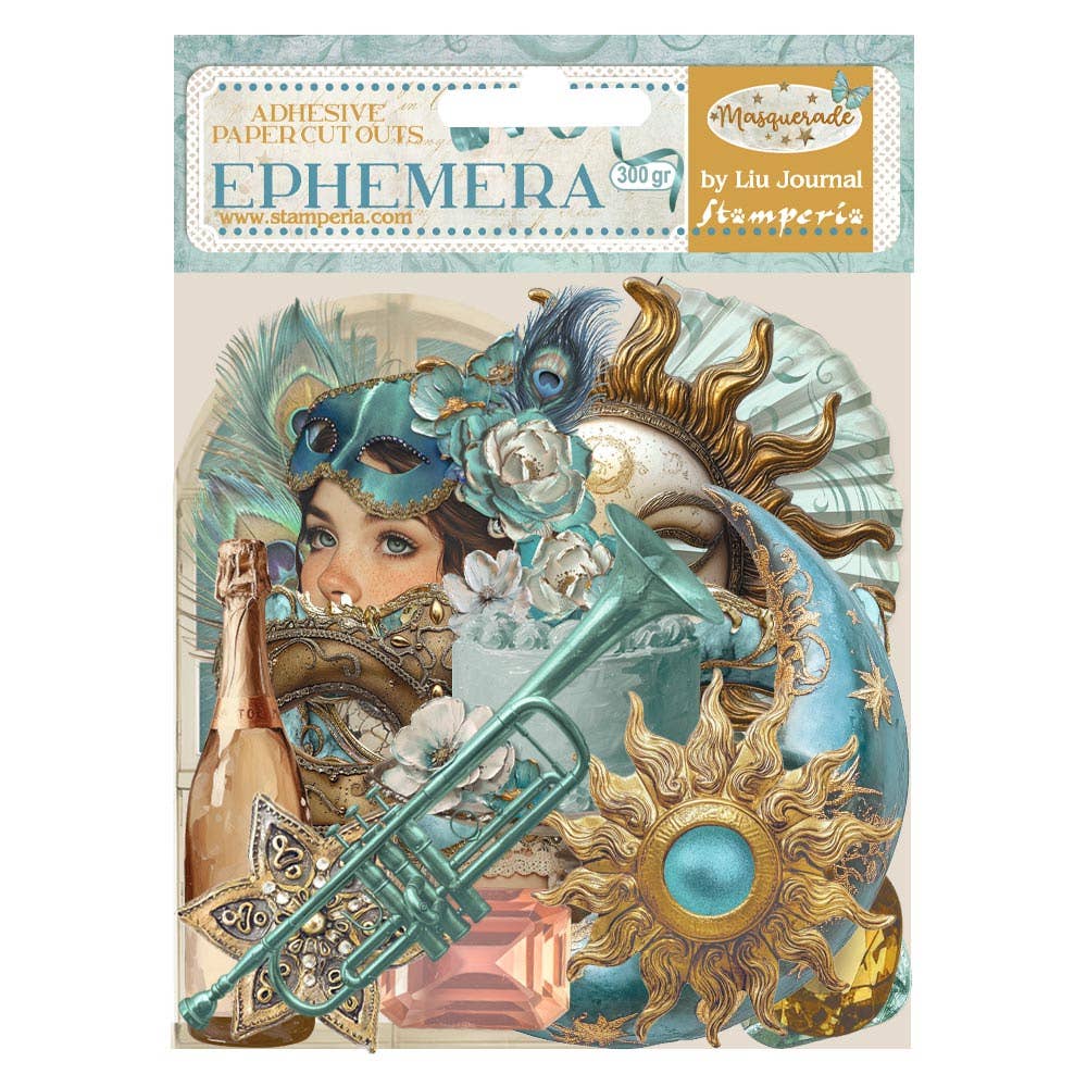 Stamperia - Masquerade - Adhesive Ephemera