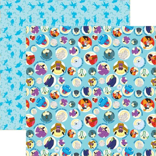 Paper House Productions - Scooby Doo Monsters 12 X 12 Scrapbook Paper