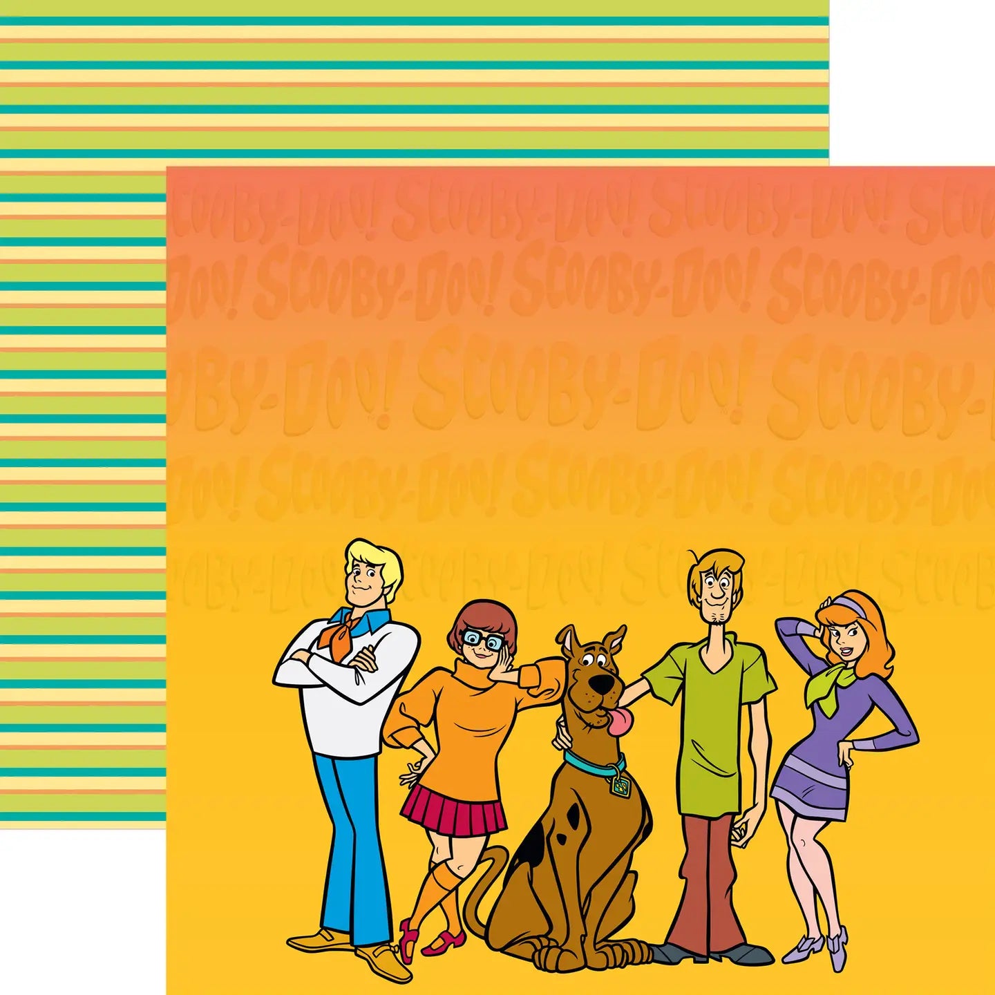 Paper House Productions - Scooby Doo Mystery Incorporated 12 X 12 Scrapbook Paper