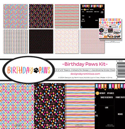 Designs By Reminisce - Birthday Paws Kit