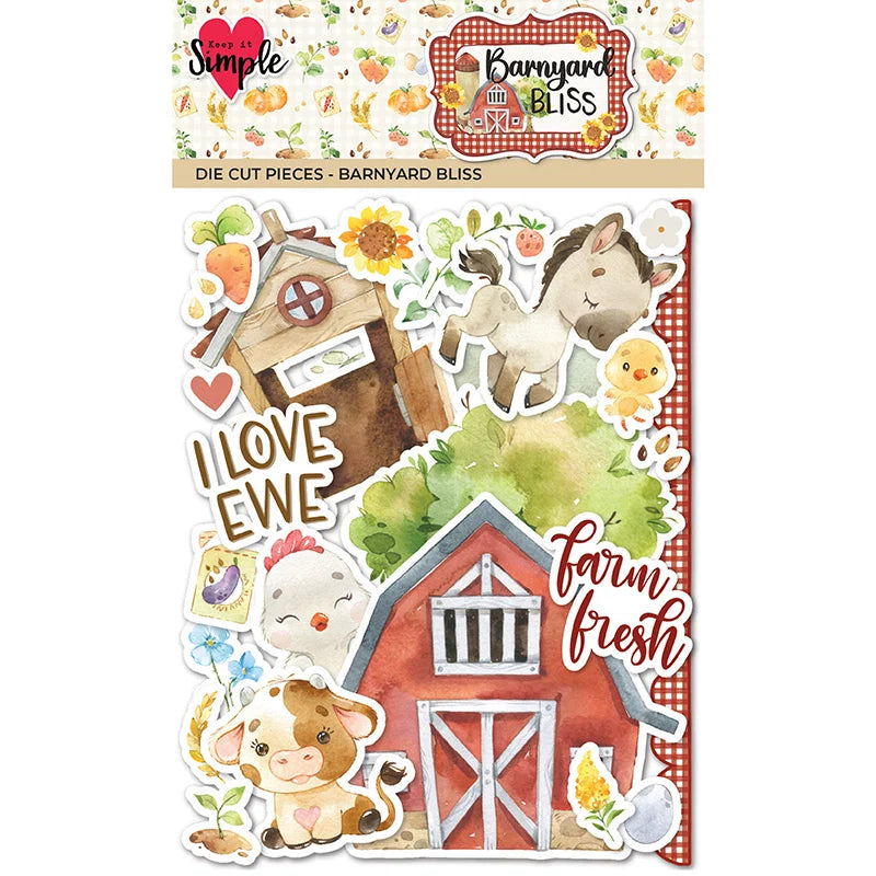 Keep It Simple Paper Crafts - Barnyard Bliss Die Cut Pieces