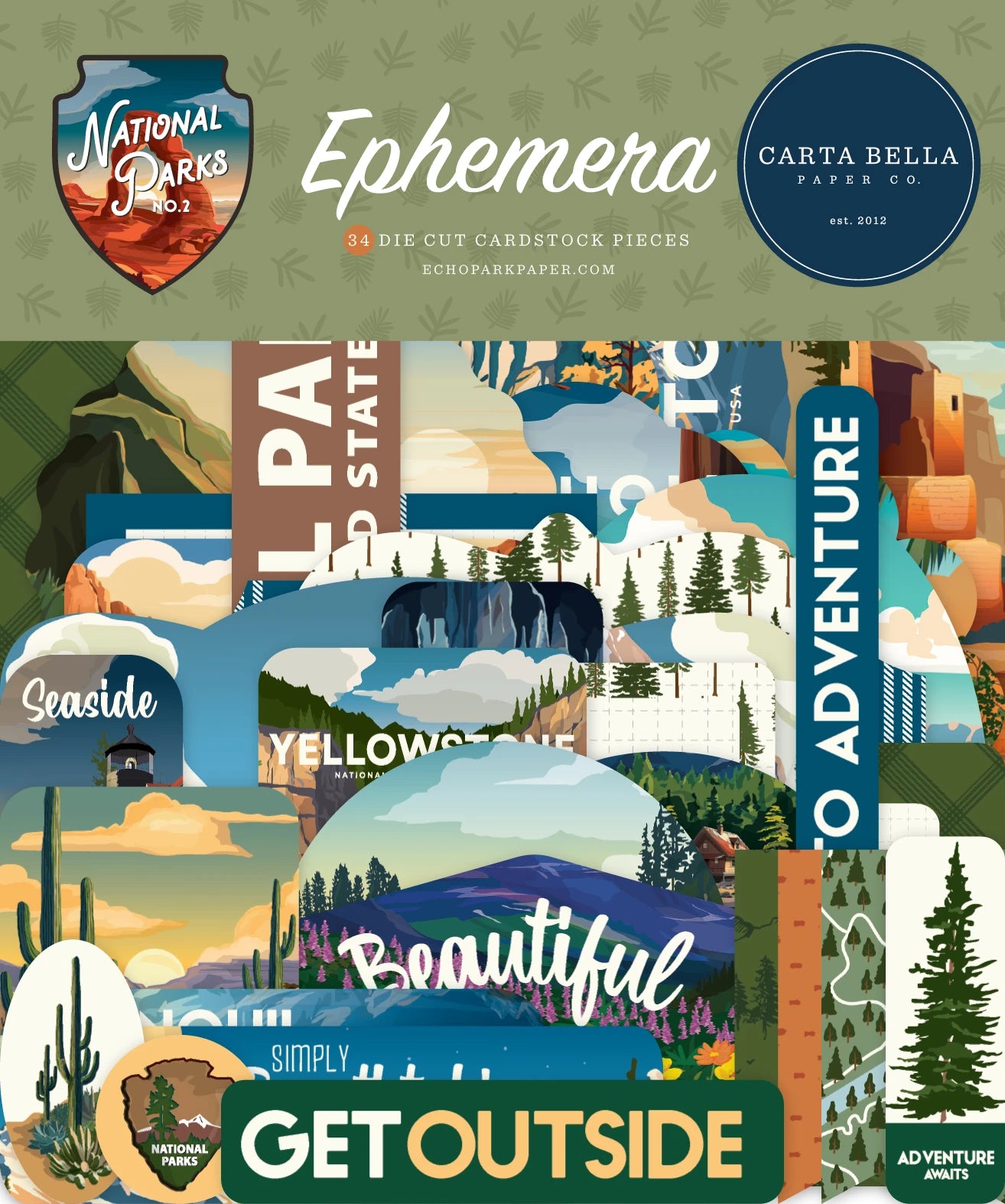 Carta Bella - National Parks No. 2 Ephemera