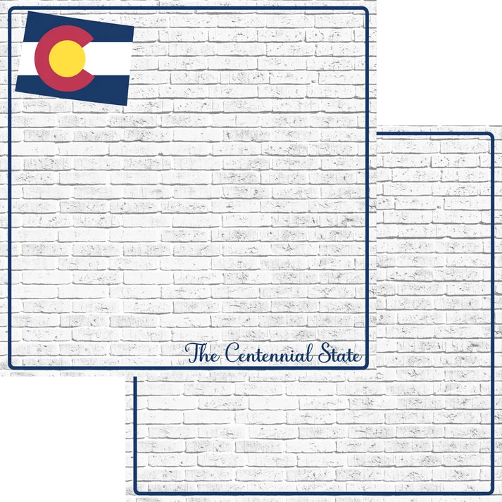 SSC - Fifty States - Colorado 12x12 Paper