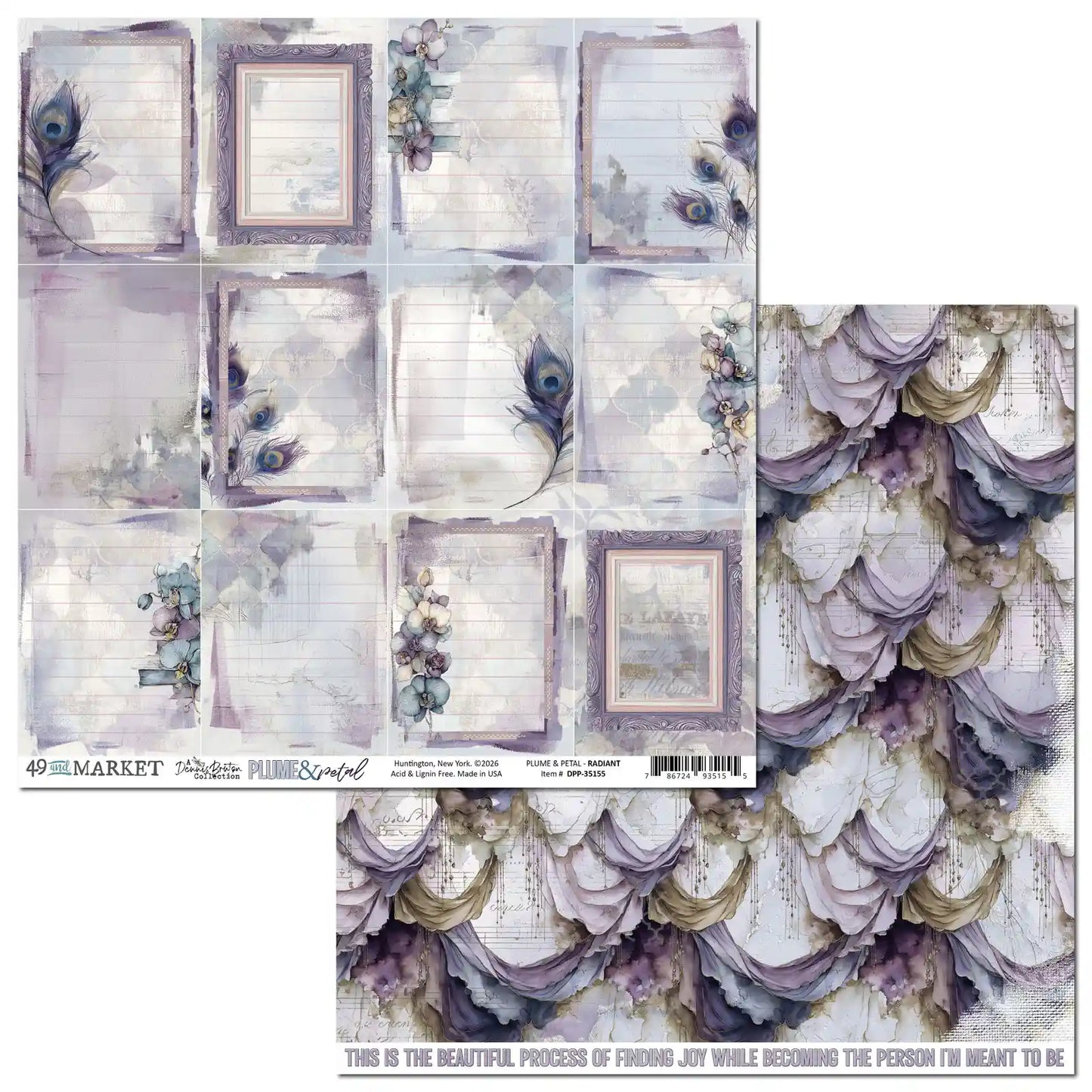 49 & Market - Plume and Petal - Radiant 12x12