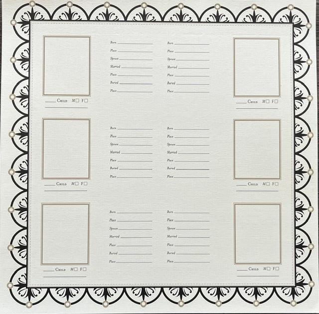 Vintage Market - Bazzill Basics - Family Group Chart #1