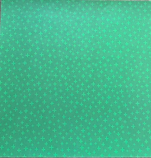 Vintage Market - Mambi - Evergreen Sparkle 12x12 Single-Sided Paper
