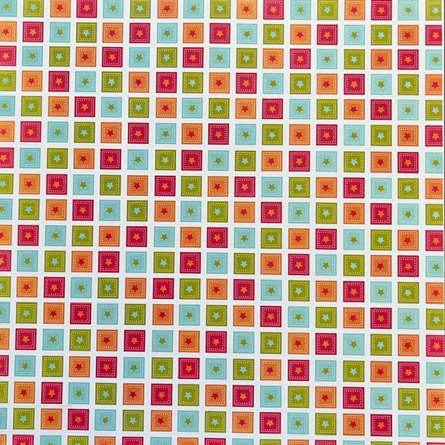 Vintage Market - Starry Patch Parade 12x12 Single-Sided Paper