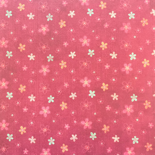 Vintage Market - Berry Blossom Breeze 12x12 Single-Sided Paper