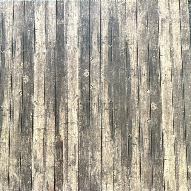 Vintage Market - Weathered Barnwood Lane 12x12 Single-Sided Paper