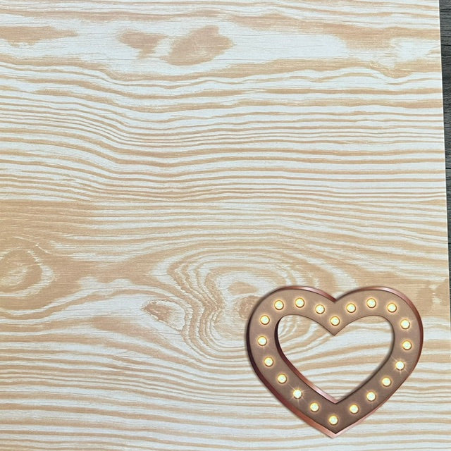 Vintage Market - Heartwood Happiness 12x12 Single-Sided Paper