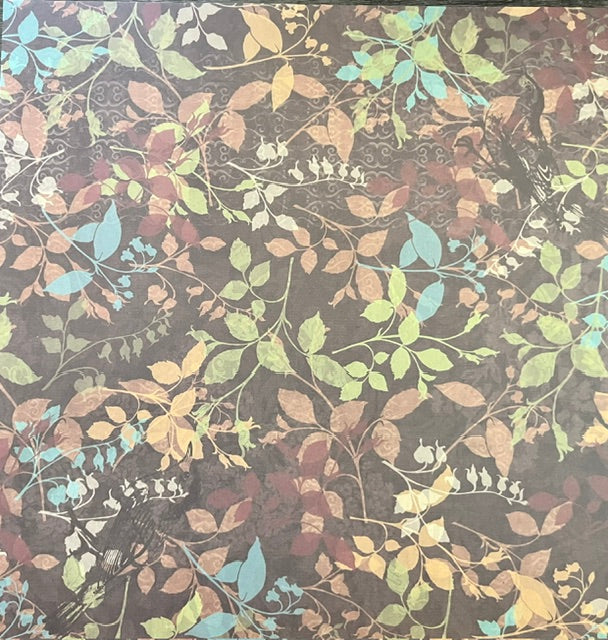 Vintage Market - Twilight Songbird Garden 12x12 Single-Sided Paper