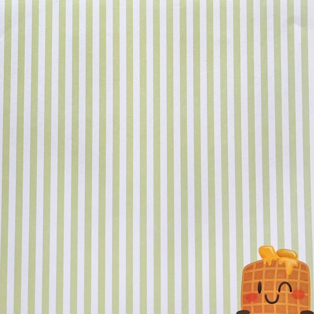 Vintage Market - Recollections - Waffle Breakfast Bliss 12x12 Single-Sided Paper